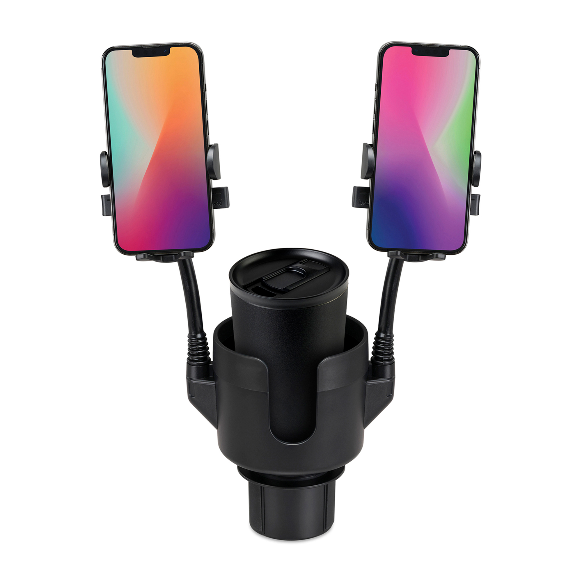 iLive™ Cup Holder with Dual Mobile Phone Mount 8