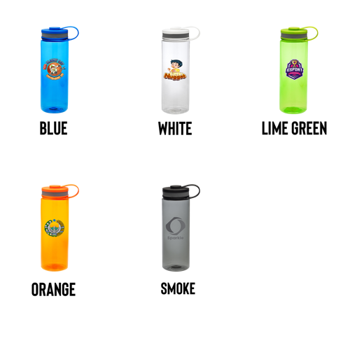 Wide Mouth Plastic Water Bottle - Screw-on Cap, 26 oz. 3