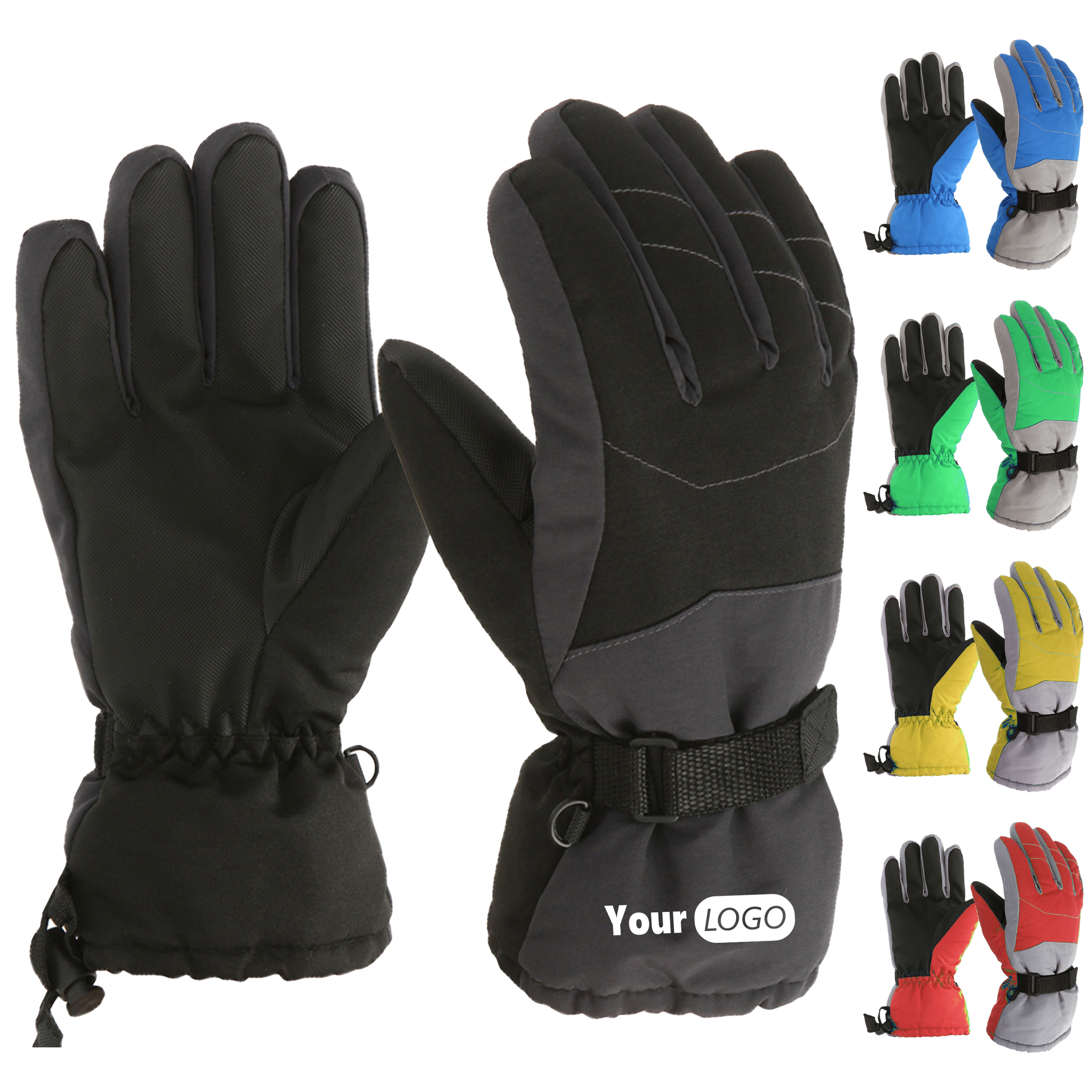 Polyester Versatile And Durable Snow Gloves For Winter Sports 3