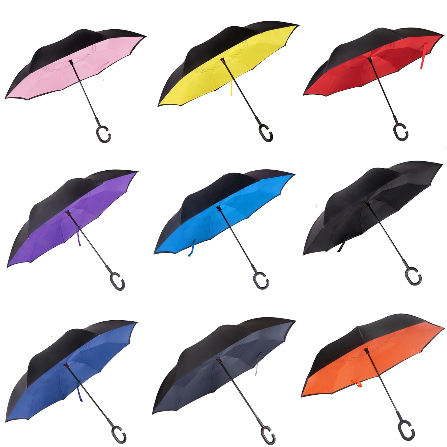 Reverse Closing Inverted Umbrella C- Holder 2