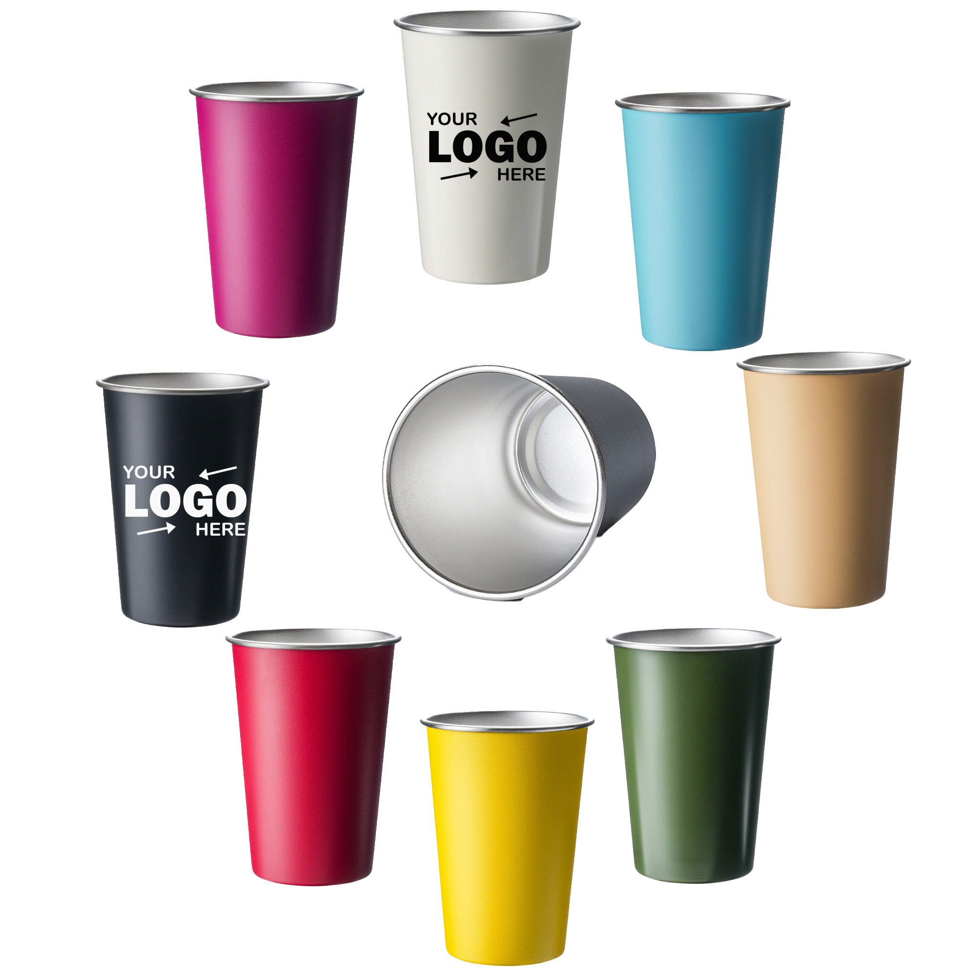 Portable Multi-Hued 304 Stainless Steel Mug with Odorless Feature 2