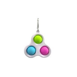 Push It Pop Fidget Sensory Keychain Toy With Carabiner 20
