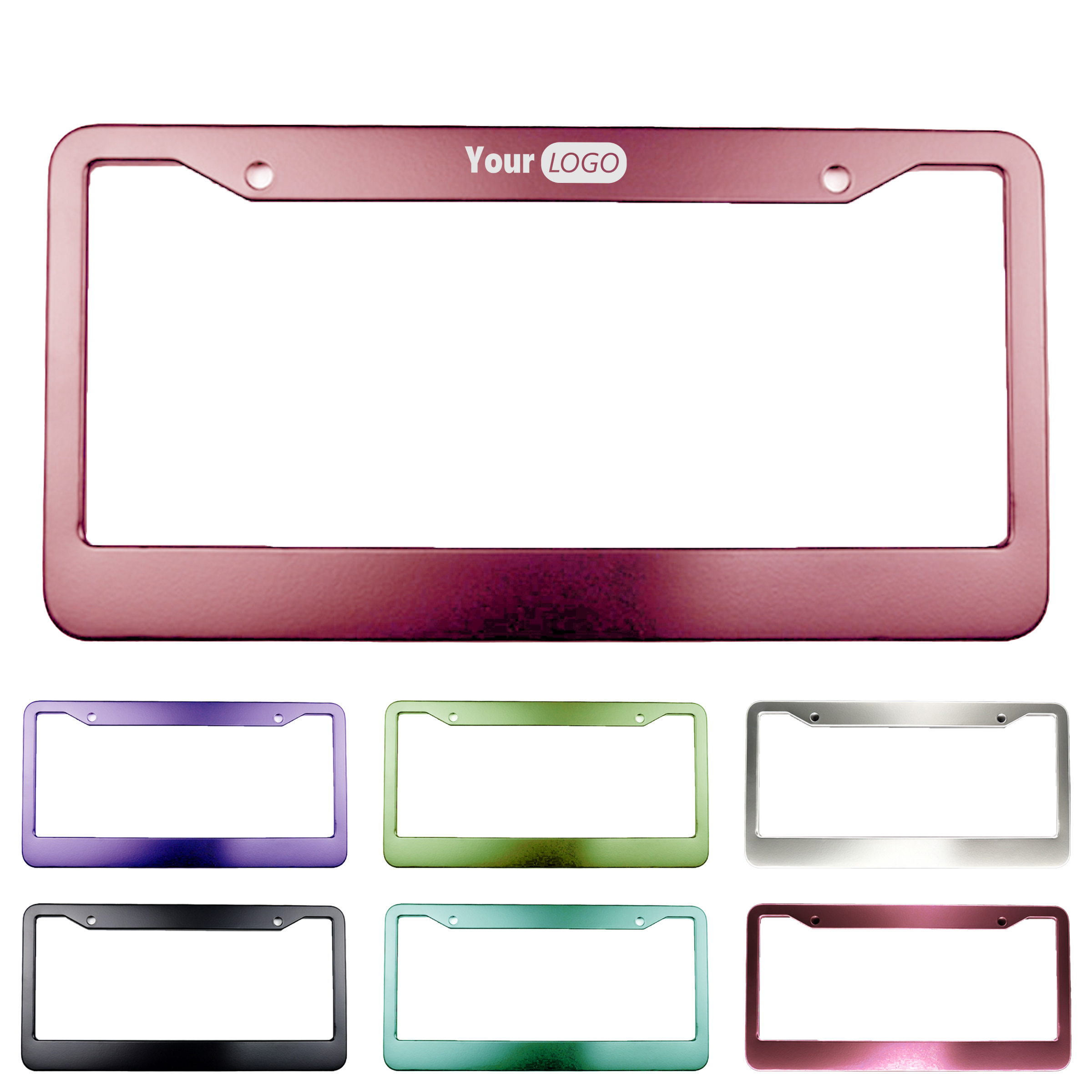 Aluminum Vibrant Custom Plate Frame 1