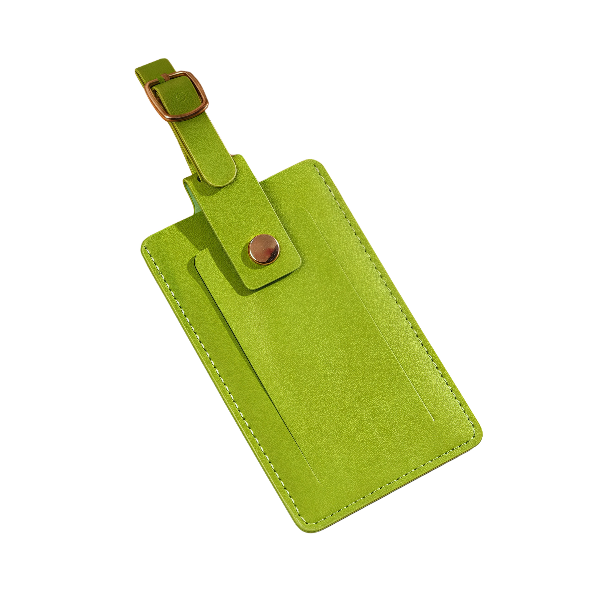 Thick PU Leather Luggage Tag with Flip Cover 6