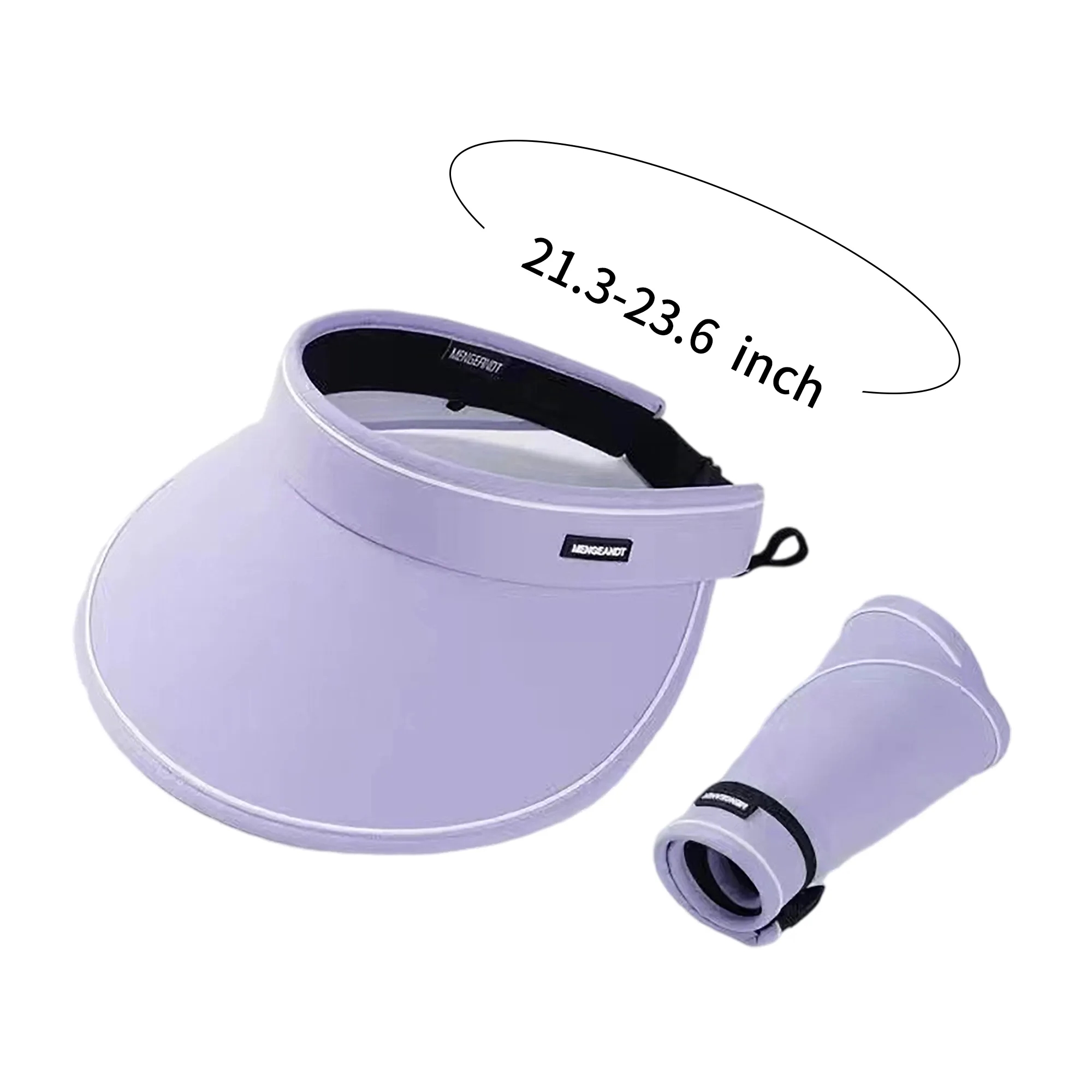 Wide-Brim Ponytail Sun Visor 1