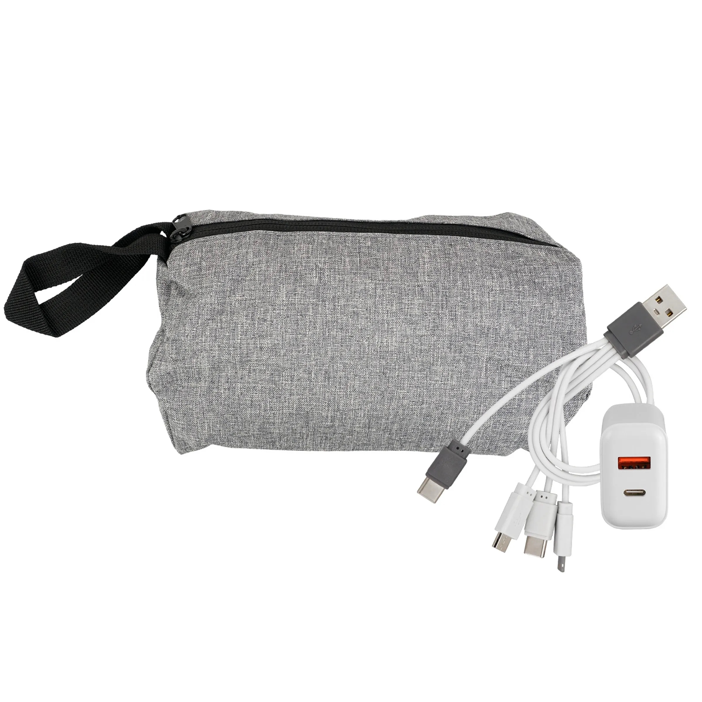 Recycled Travel Pouch Fast Charger Set 4