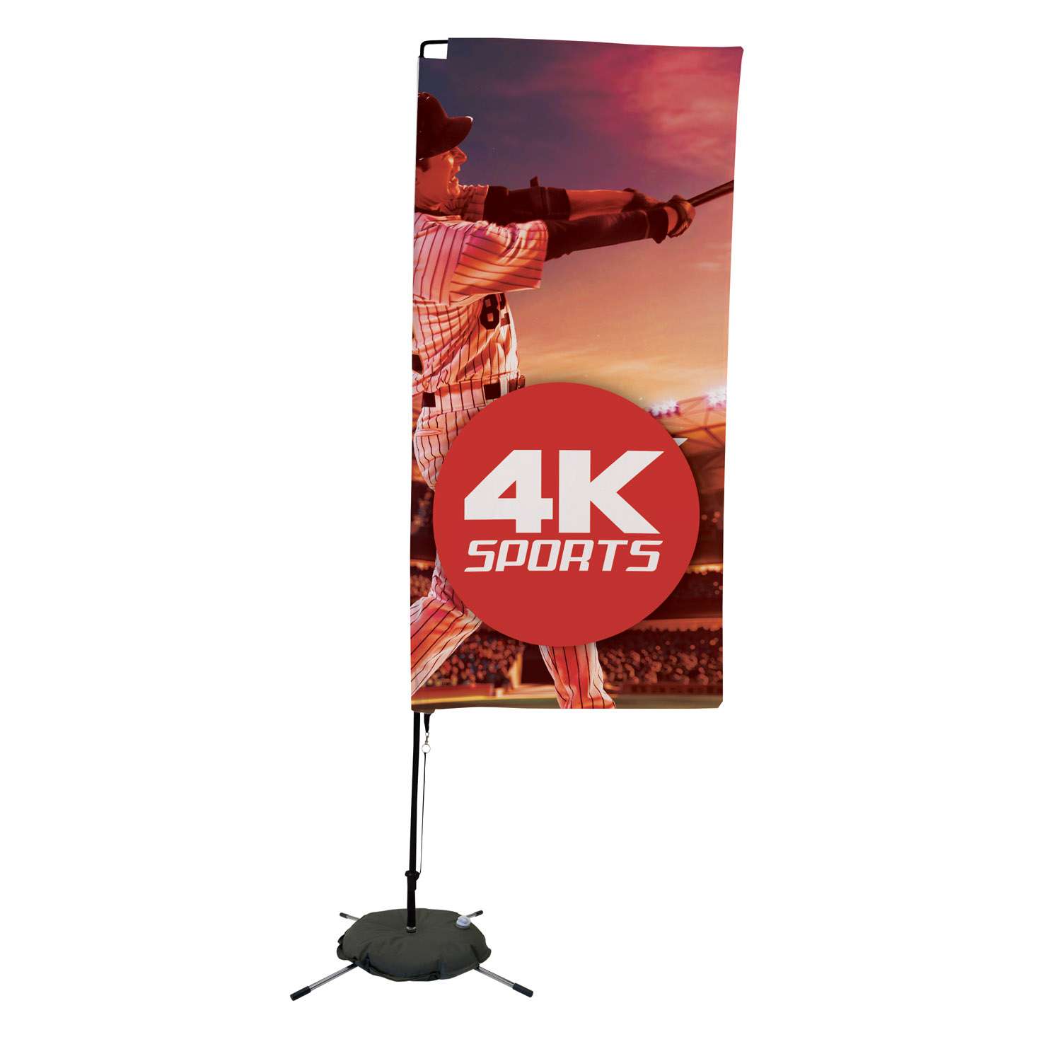 7' Streamline Rectangle Sail Sign Kit (Single-Sided with Scissor Base)