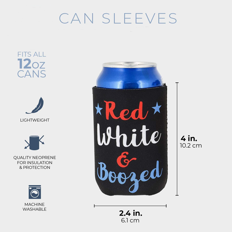 12OZ Full Sublimation Insulated Neoprene Beer Sleeve Covers 7
