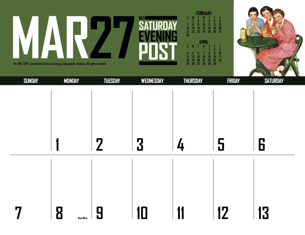 Triumph® Calendars Big Block Memo 31