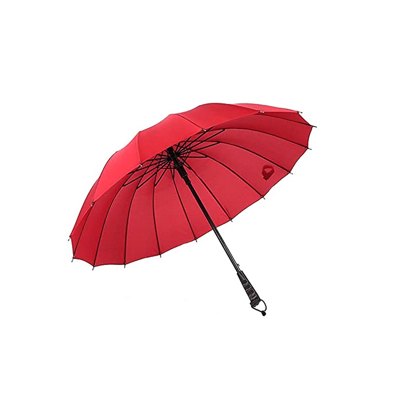 16 bone Automatic Straight Handle Umbrella 2