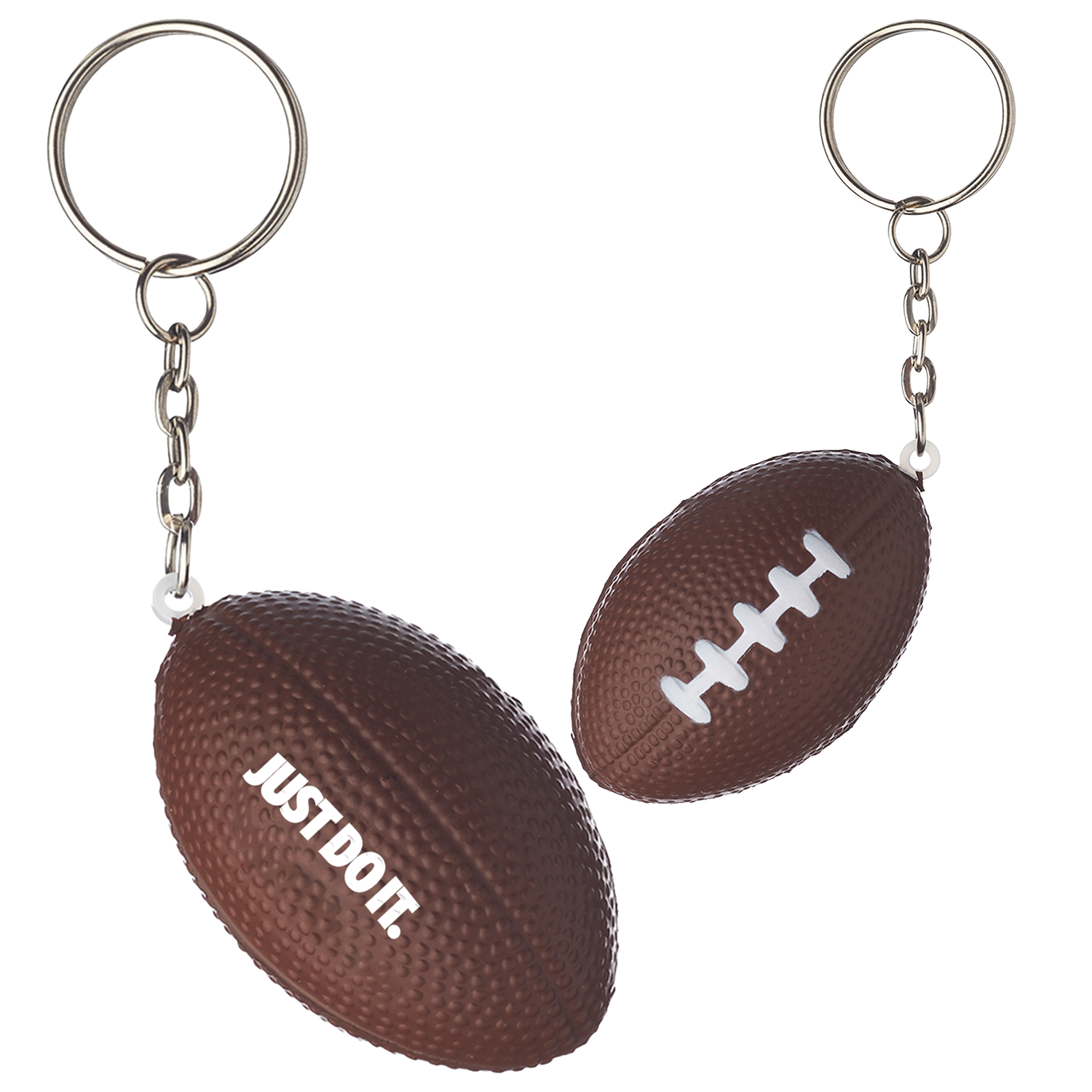 Foot Ball Shaped Stress Reliever w/ Keychains 2