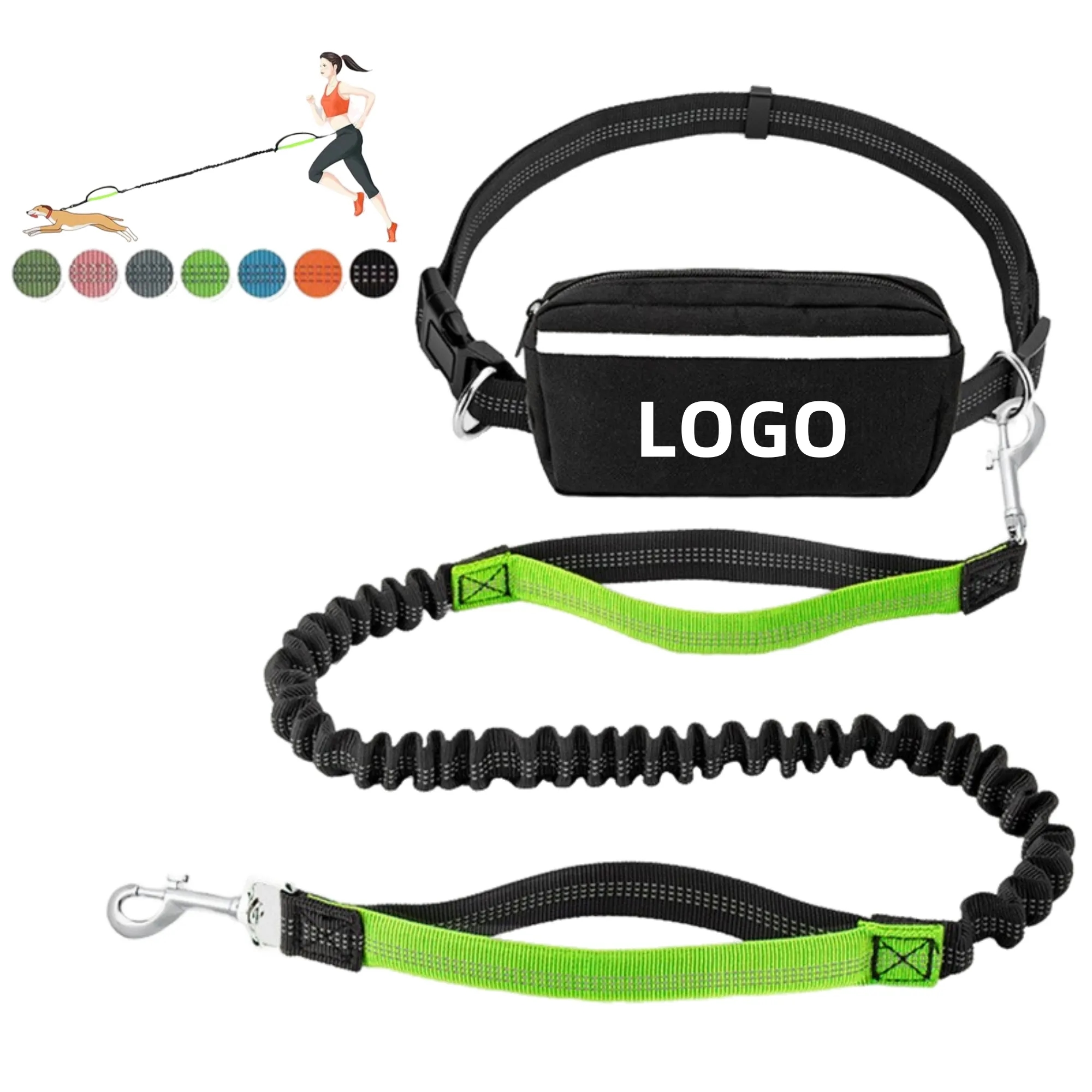 Multi-Functional Retractable Hands-Free Leash Waist Bag 5