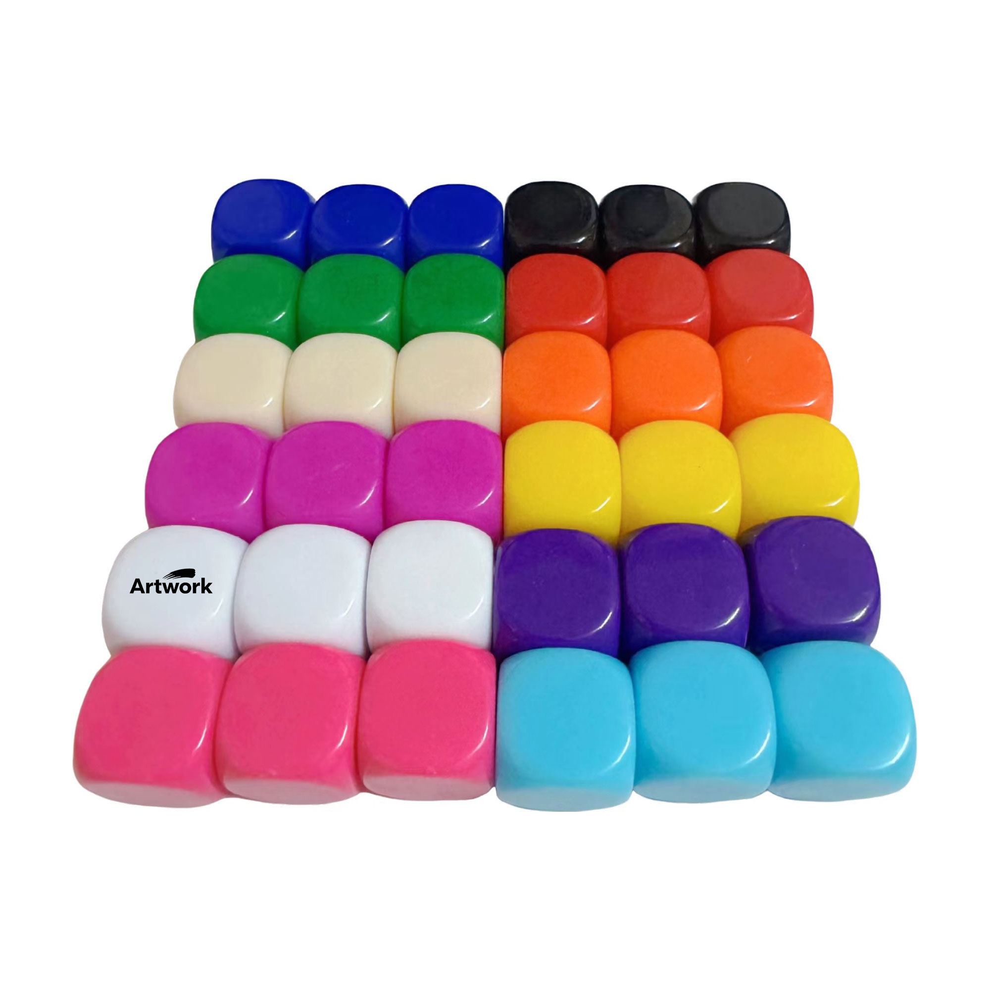 Colored Blank Dice 2
