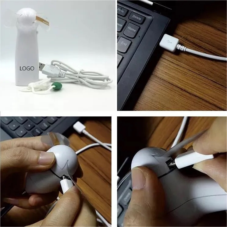 Pre-Programmed Portable LED Fans With Letters 5