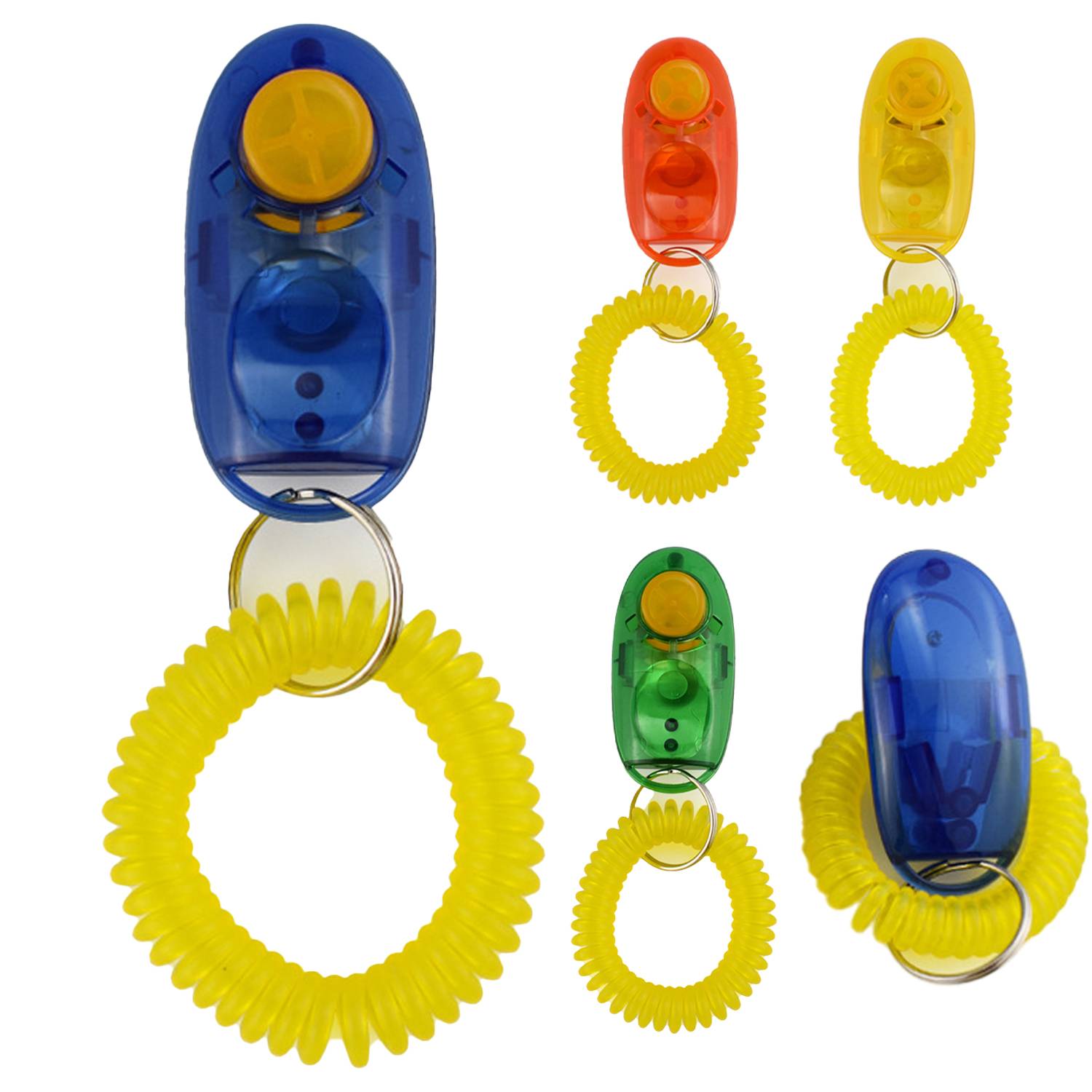Adjustable Dog Pet Training Clickers Sound Keychain 5
