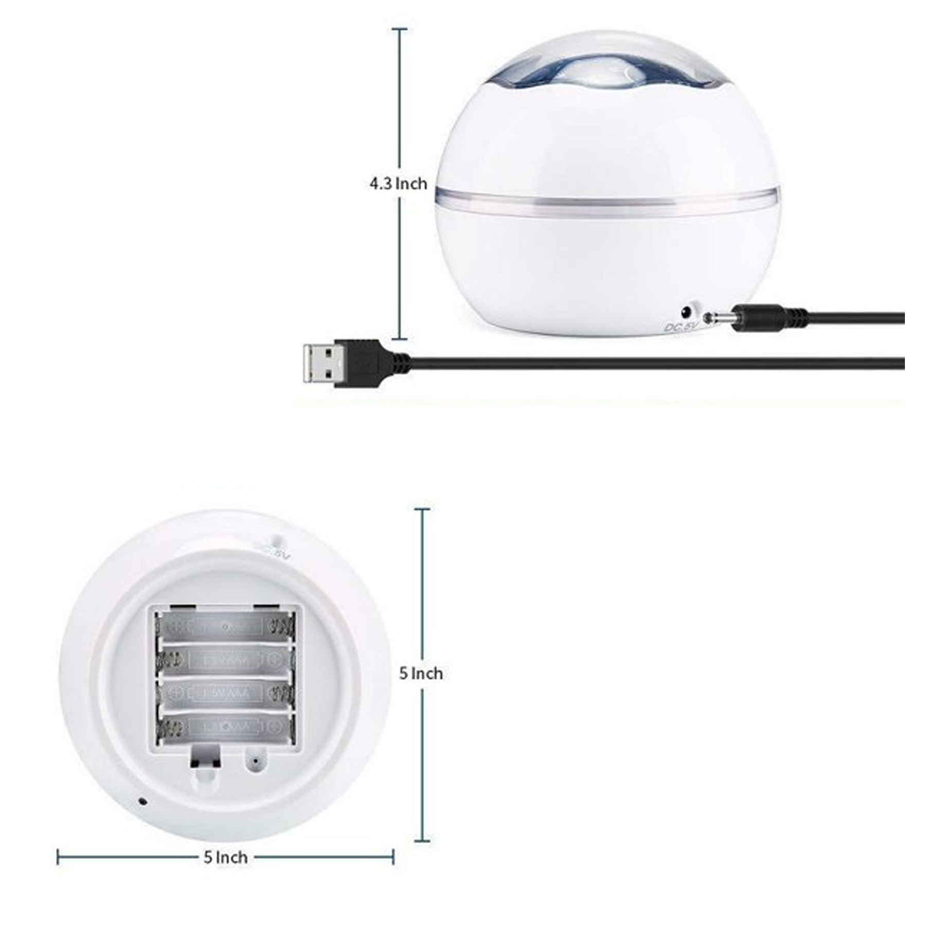360-Degree Rotating Star Moon Projection Lamp 2
