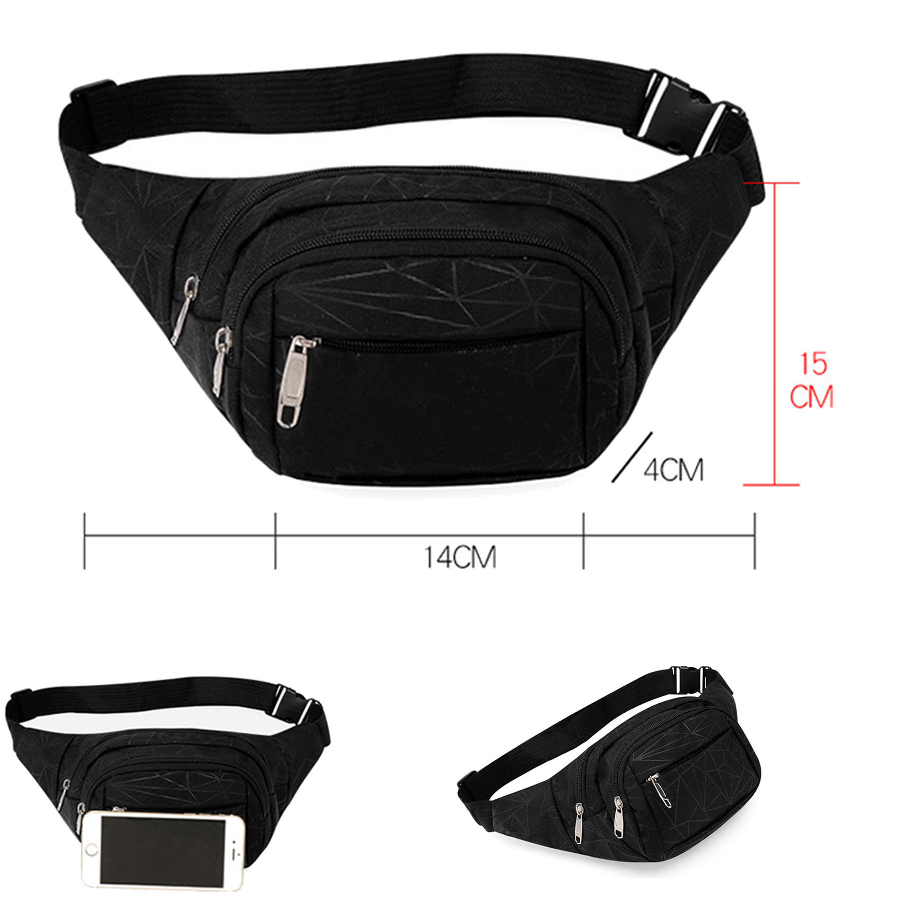 Unisex Small Zipper Shopping Bag 3