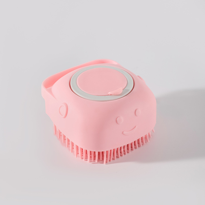 Pet Grooming Bath Massage Brush with Soap and Shampoo Dispenser 8