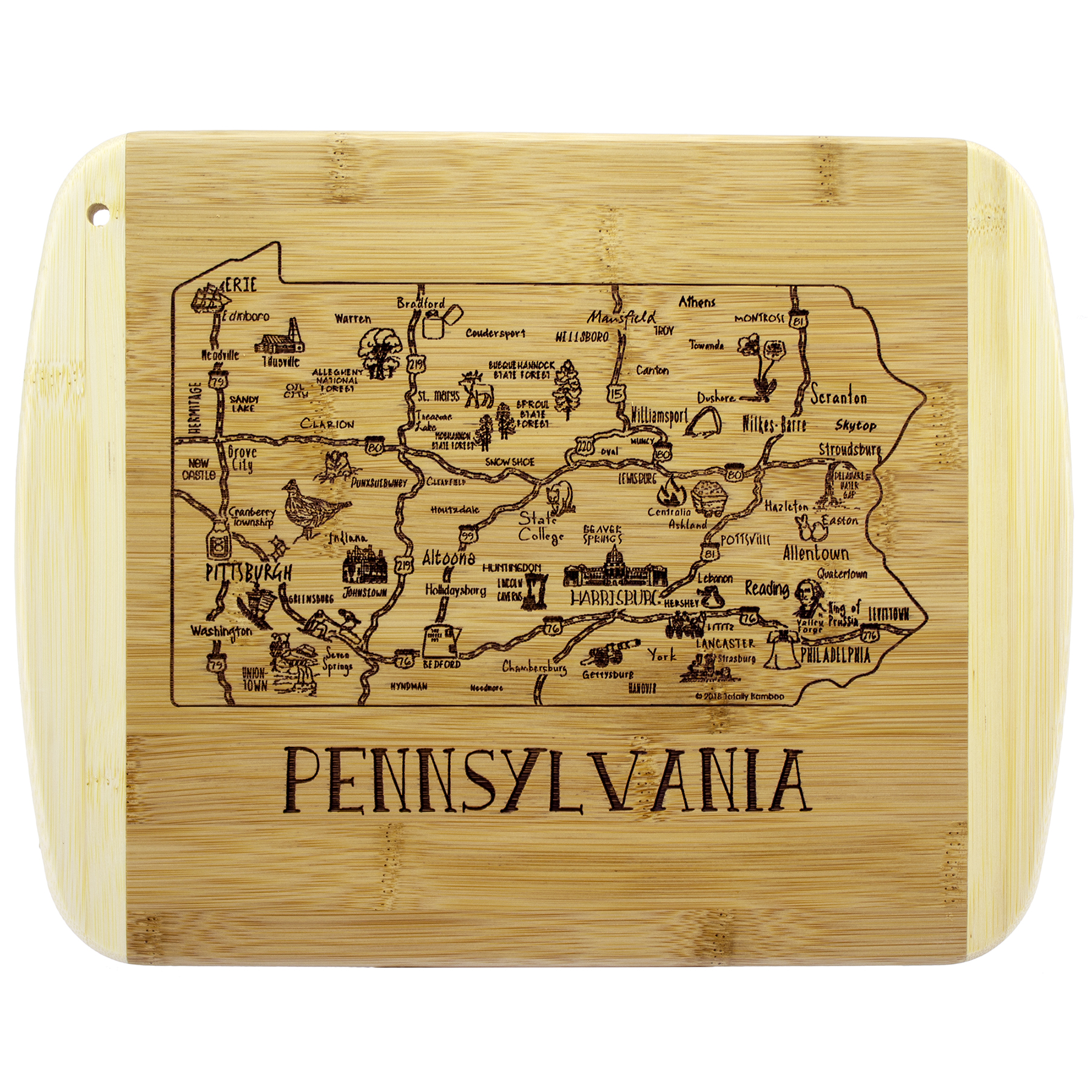 A Slice of Life Pennsylvania Serving & Cutting Board 4
