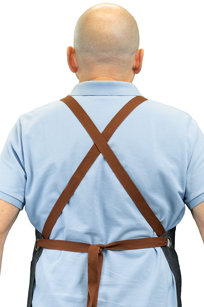NEW Kitch Style Bib Apron - Denim with Grommets 6