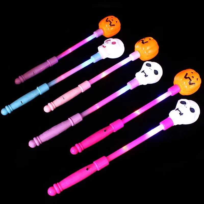 Halloween Pumpkin Skull Heads Flashing Wands 2