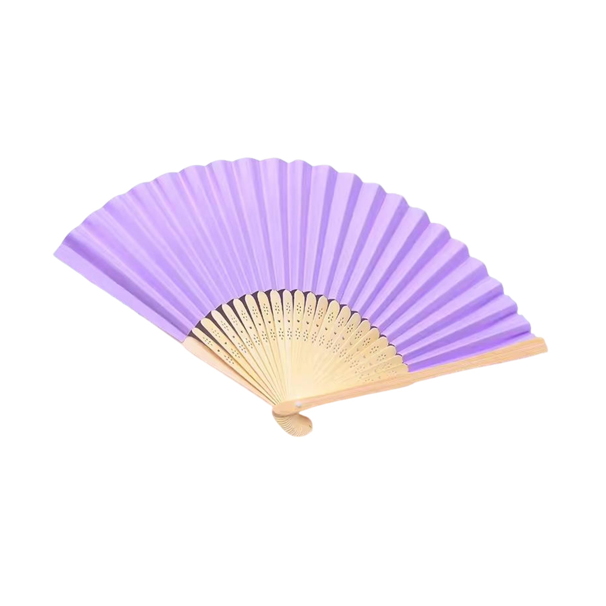 Folding Bamboo Paper Hand Fan With Full Color Print 11