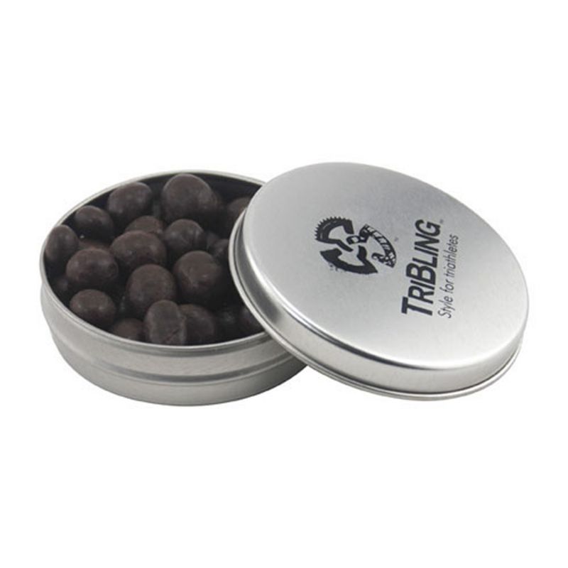 Round Tin with Choc Espresso Beans 1