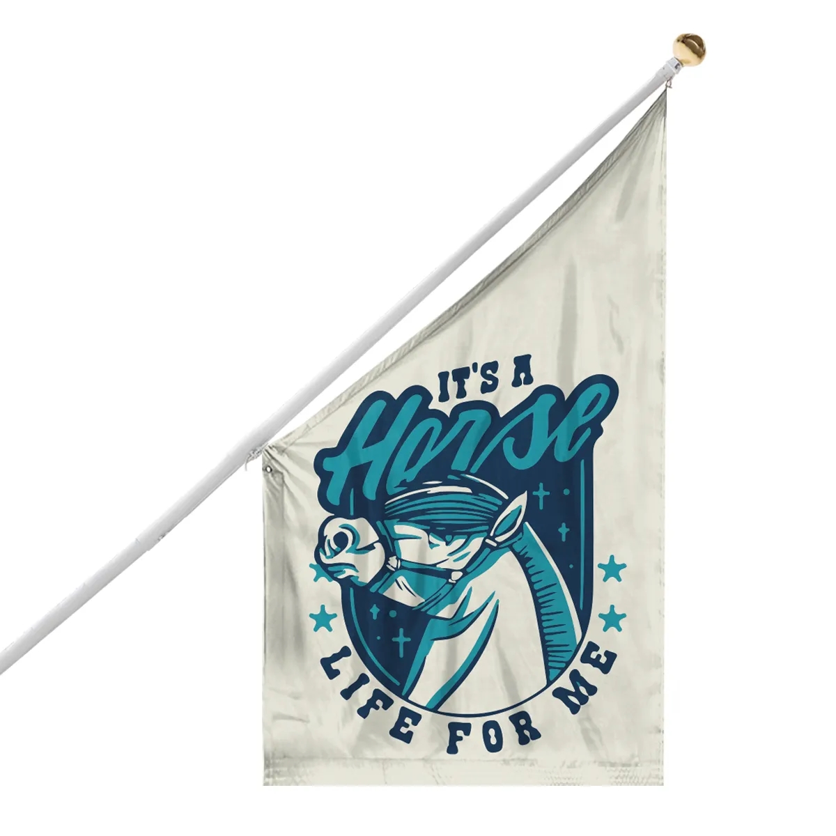 Screen Sublimation Building Flags 6.93' x 4' 4