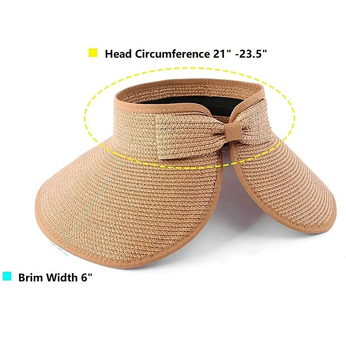 Roll-up Straw Sun Visor 6