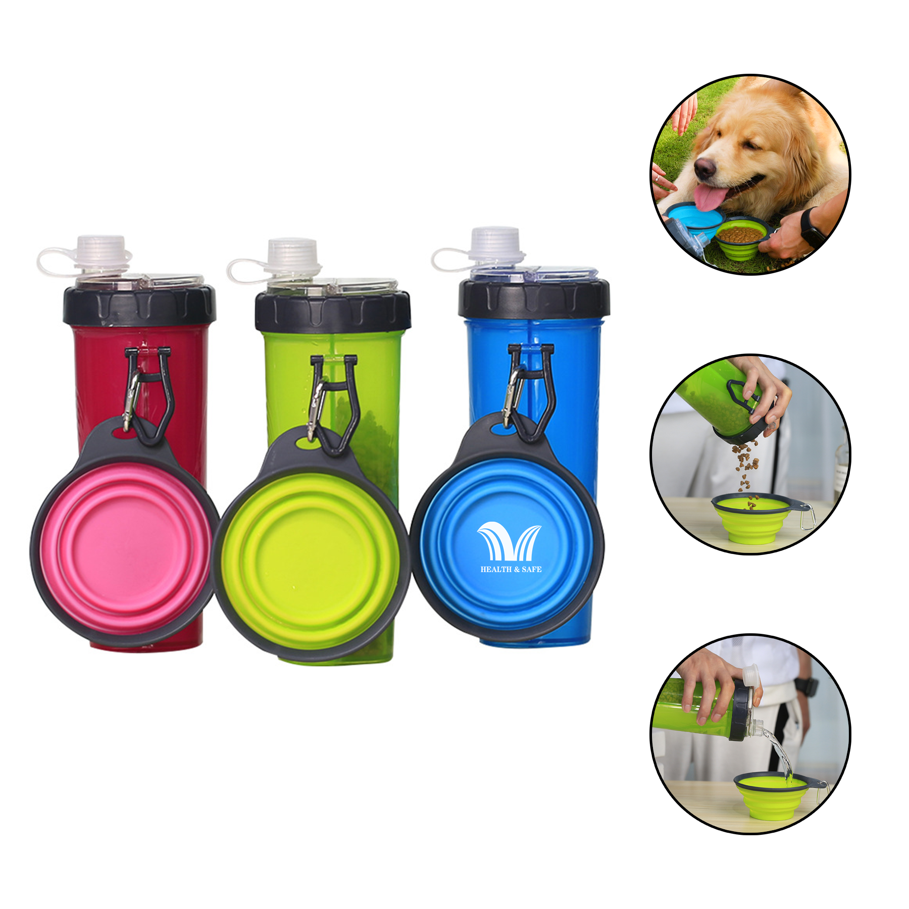 Doggy Bowl Collapsible Dog Canvas Bag Dispenser 2