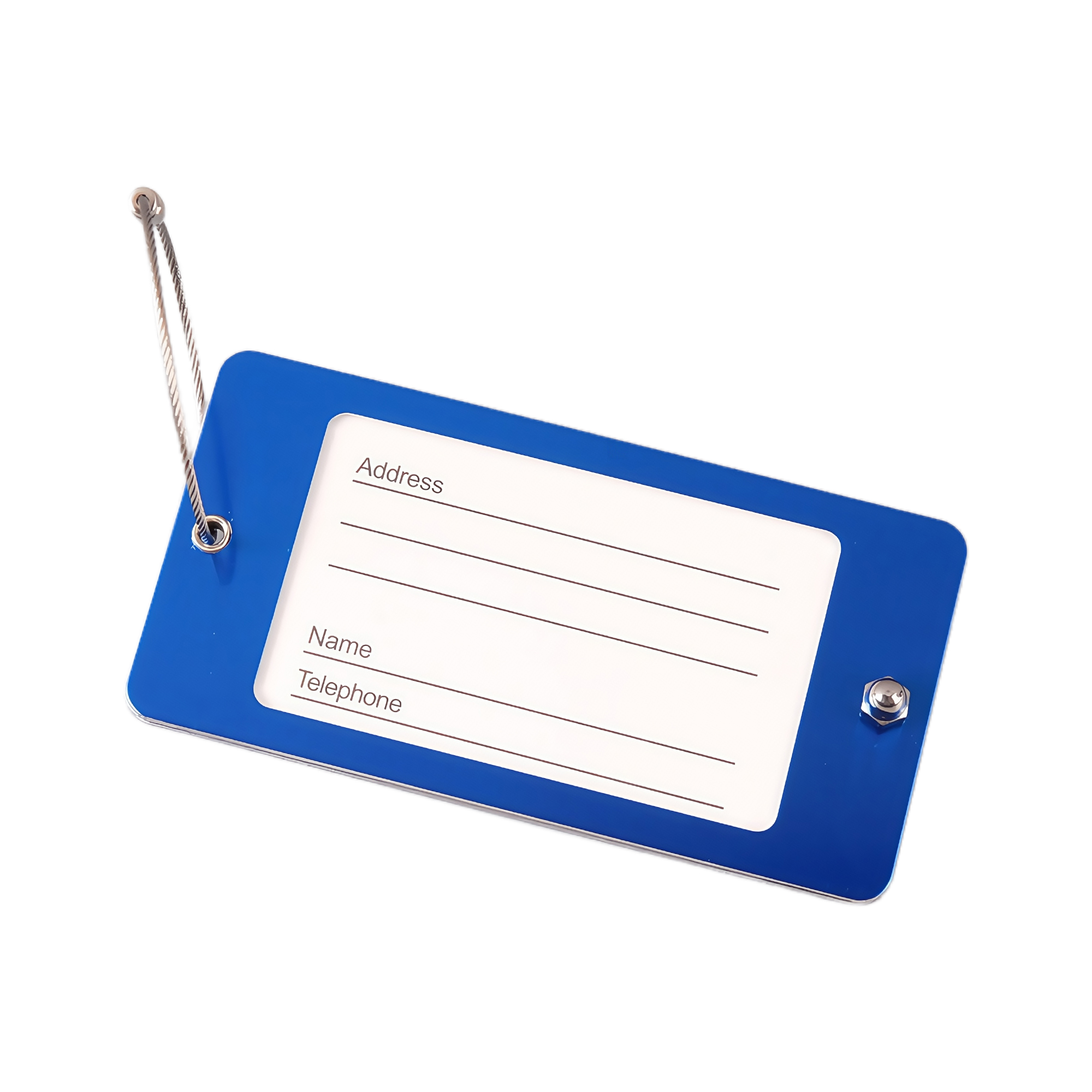 Metal Luggage Tag- Aluminum Alloy Double Layer Card Holder 2