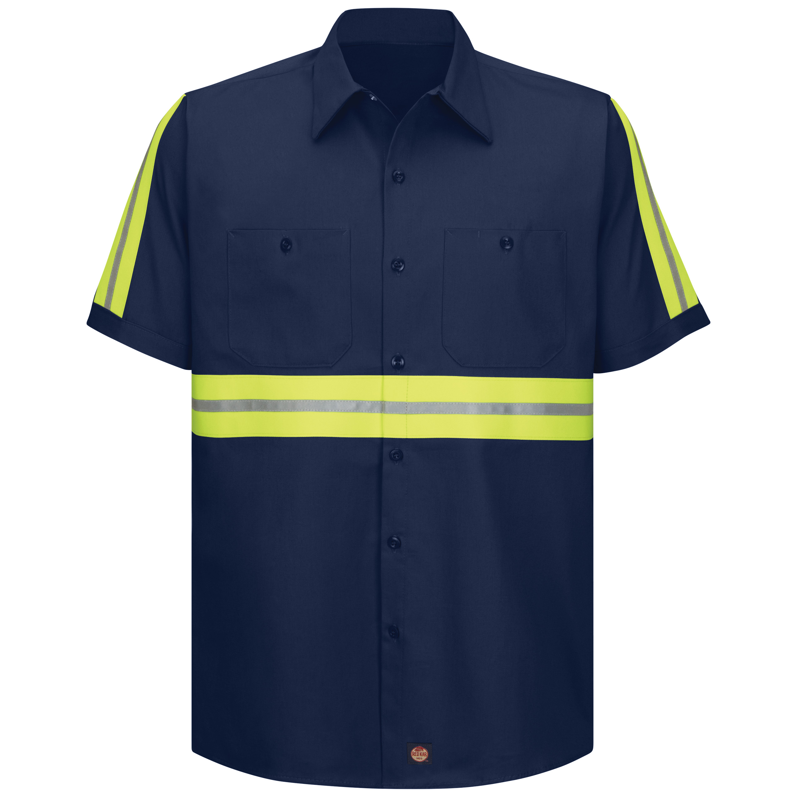 Red Kap® Short Sleeve Enhanced Visibility Cotton Work Shirt 3