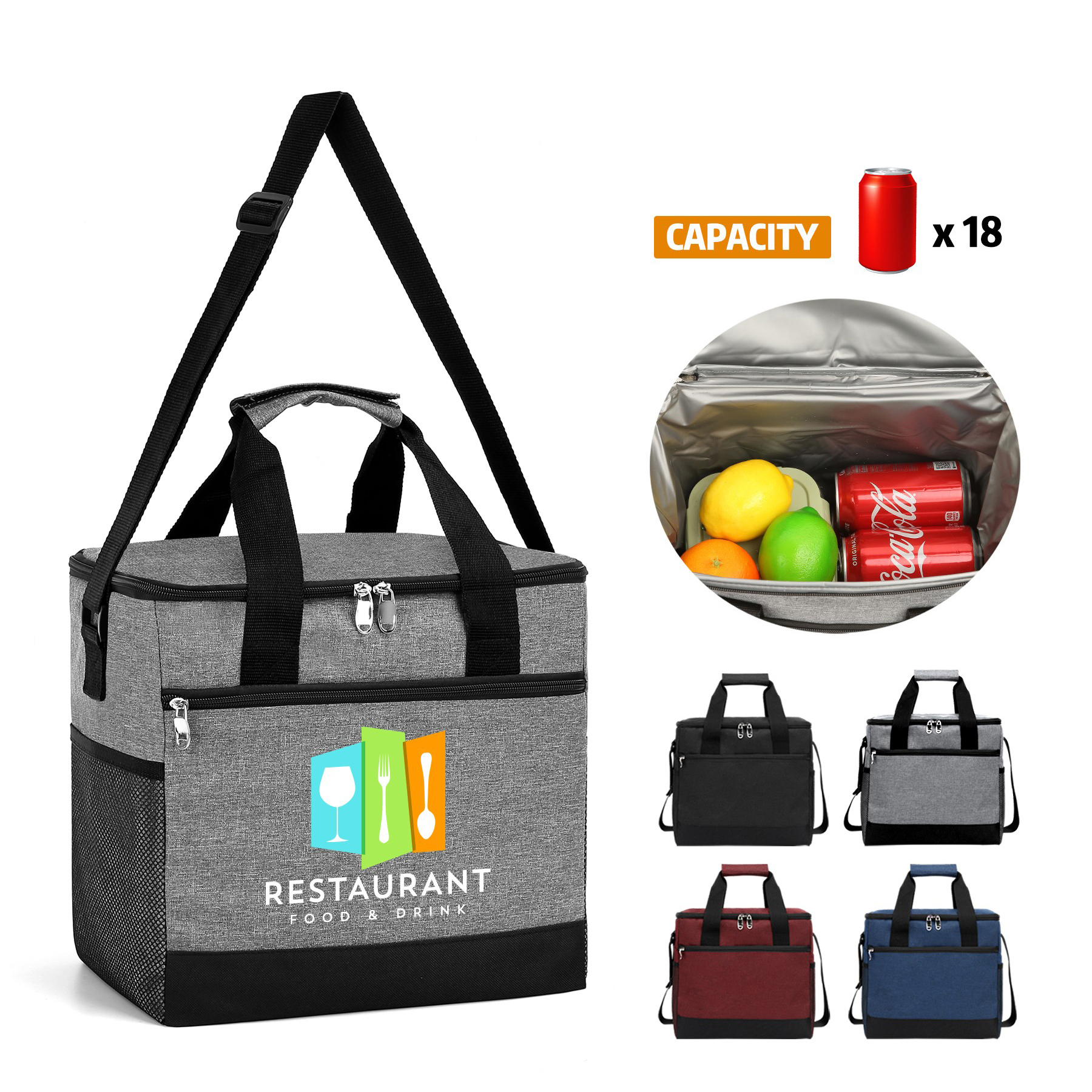18-Can Soft Pack Insulated Cooler Bag 7