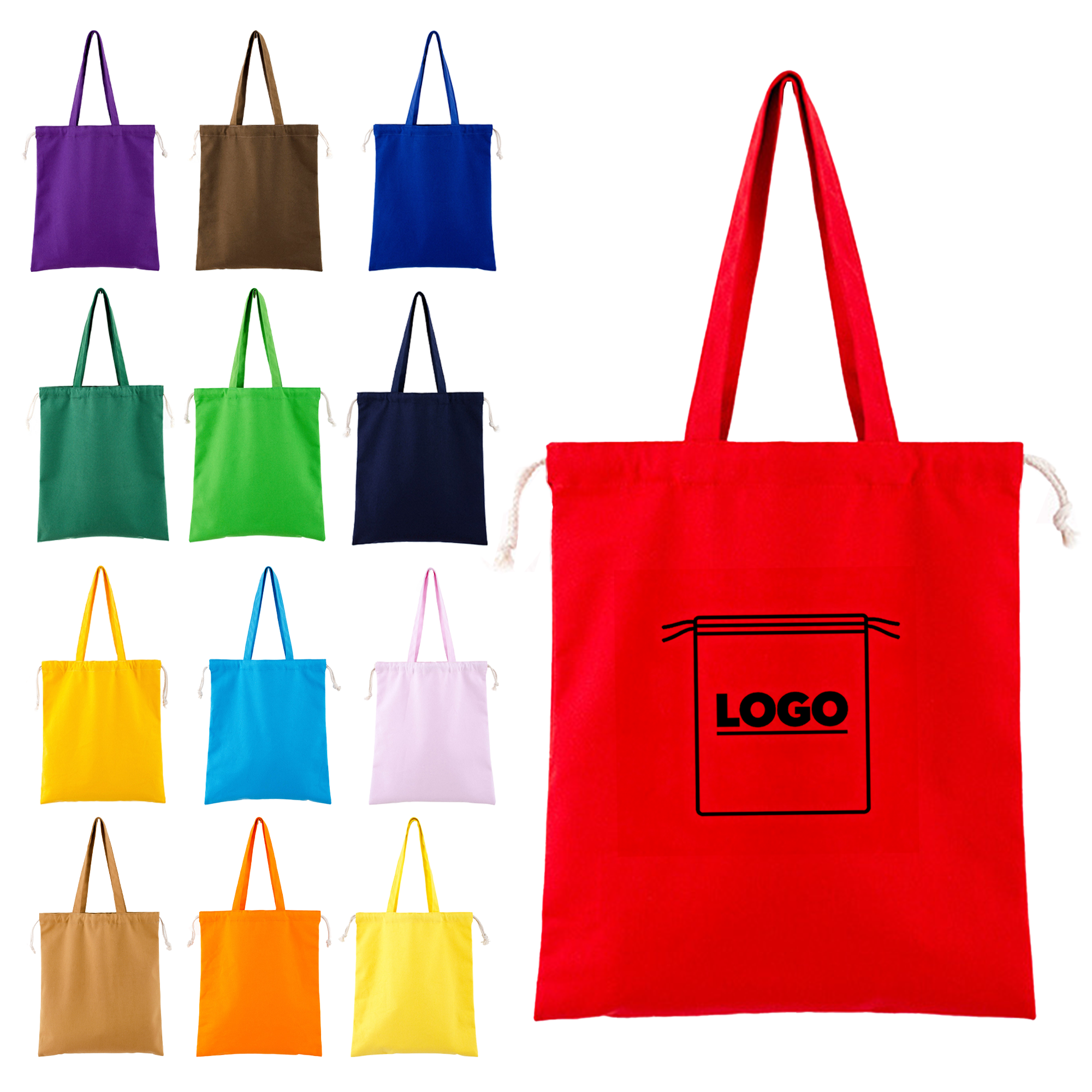 Drawstring Shopping Handheld Tote Bag 5