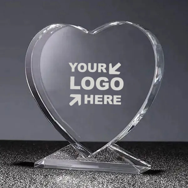 Crystal Heart Shaped Plaque Awards 4