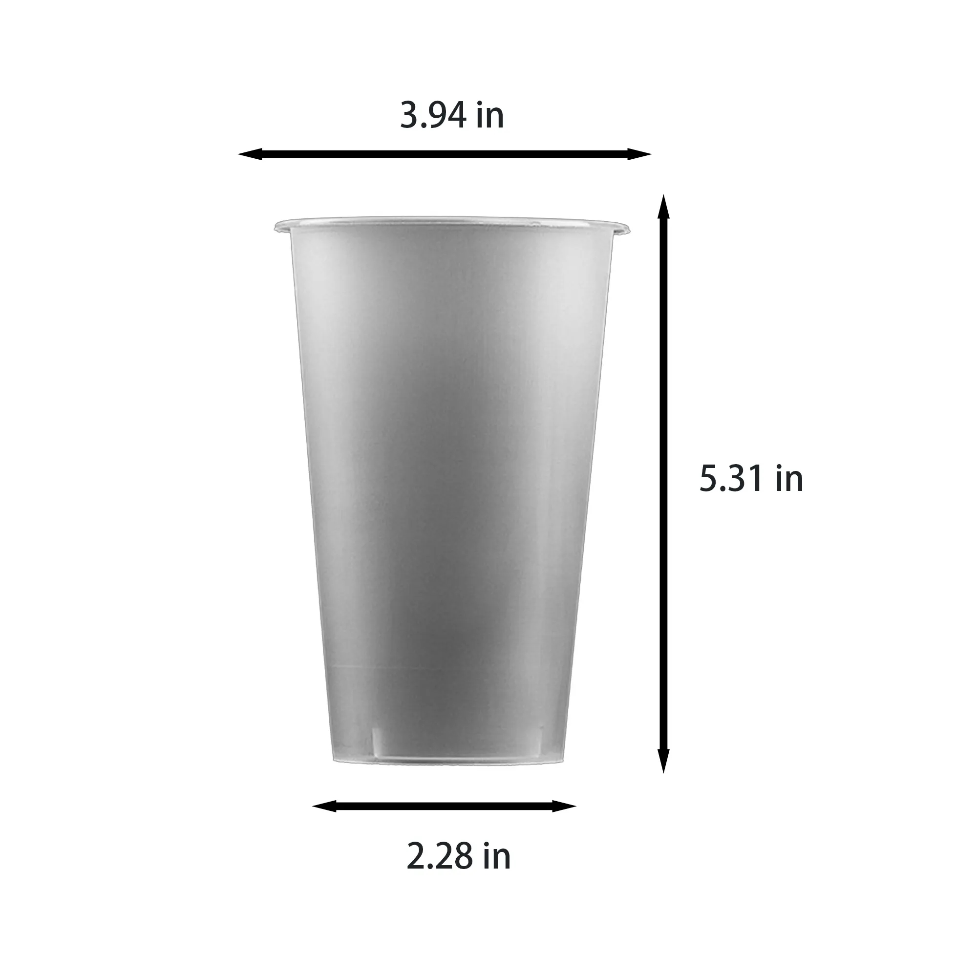 Clear Injection Molded Plastic Cups, 16.2oz 3