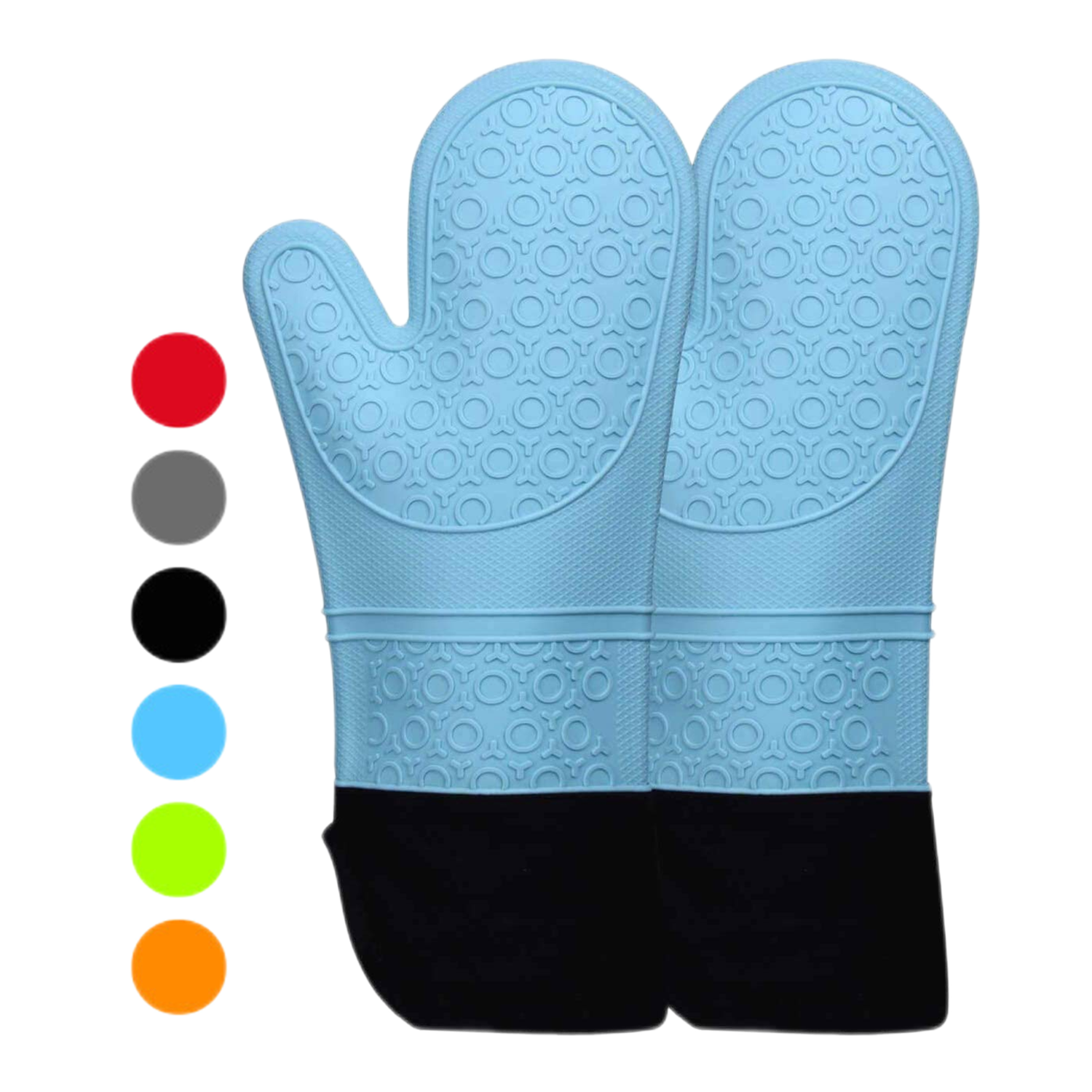 1 Pair Long Professional Silicone Oven Mitt 4