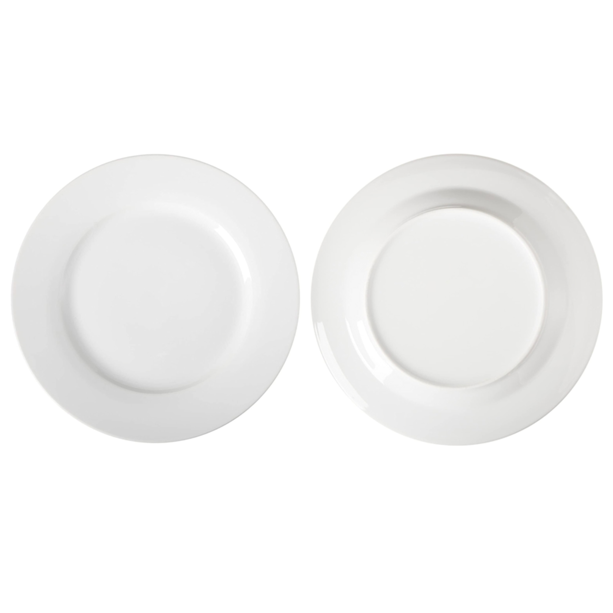 White Ceramic Dinner Plates 4