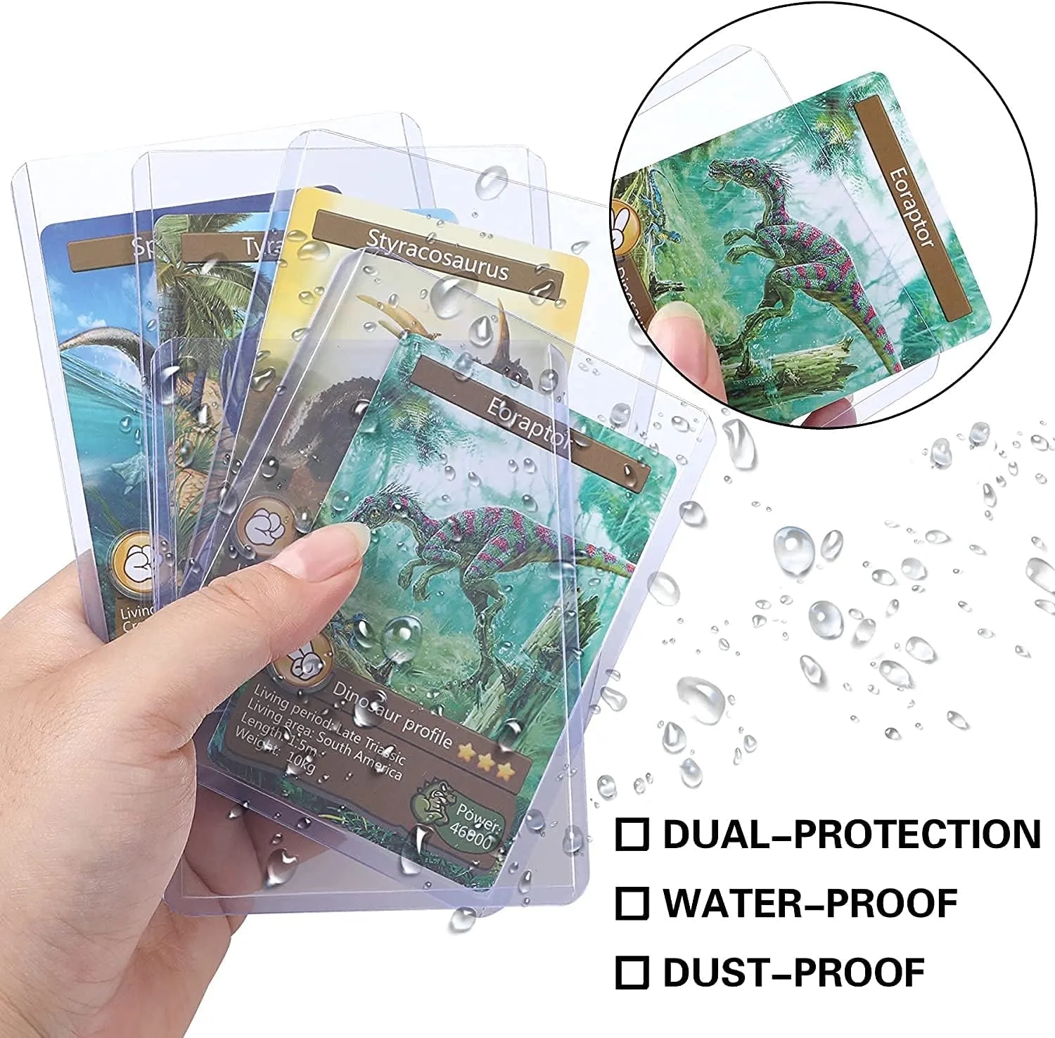 PVC Hard Plastic Card Sleeves Holder 7