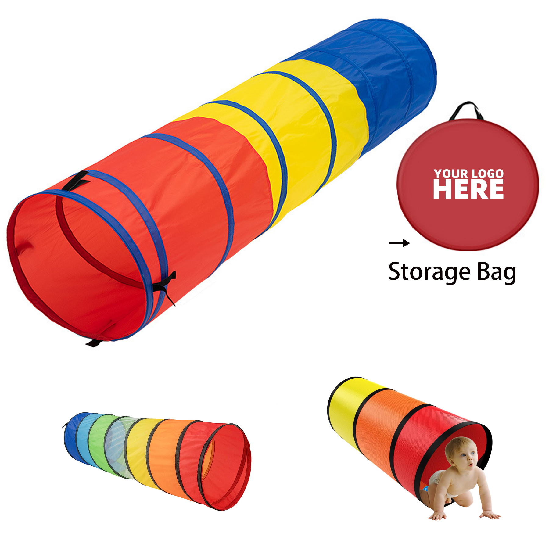 Kids Play Tunnel Tent 2