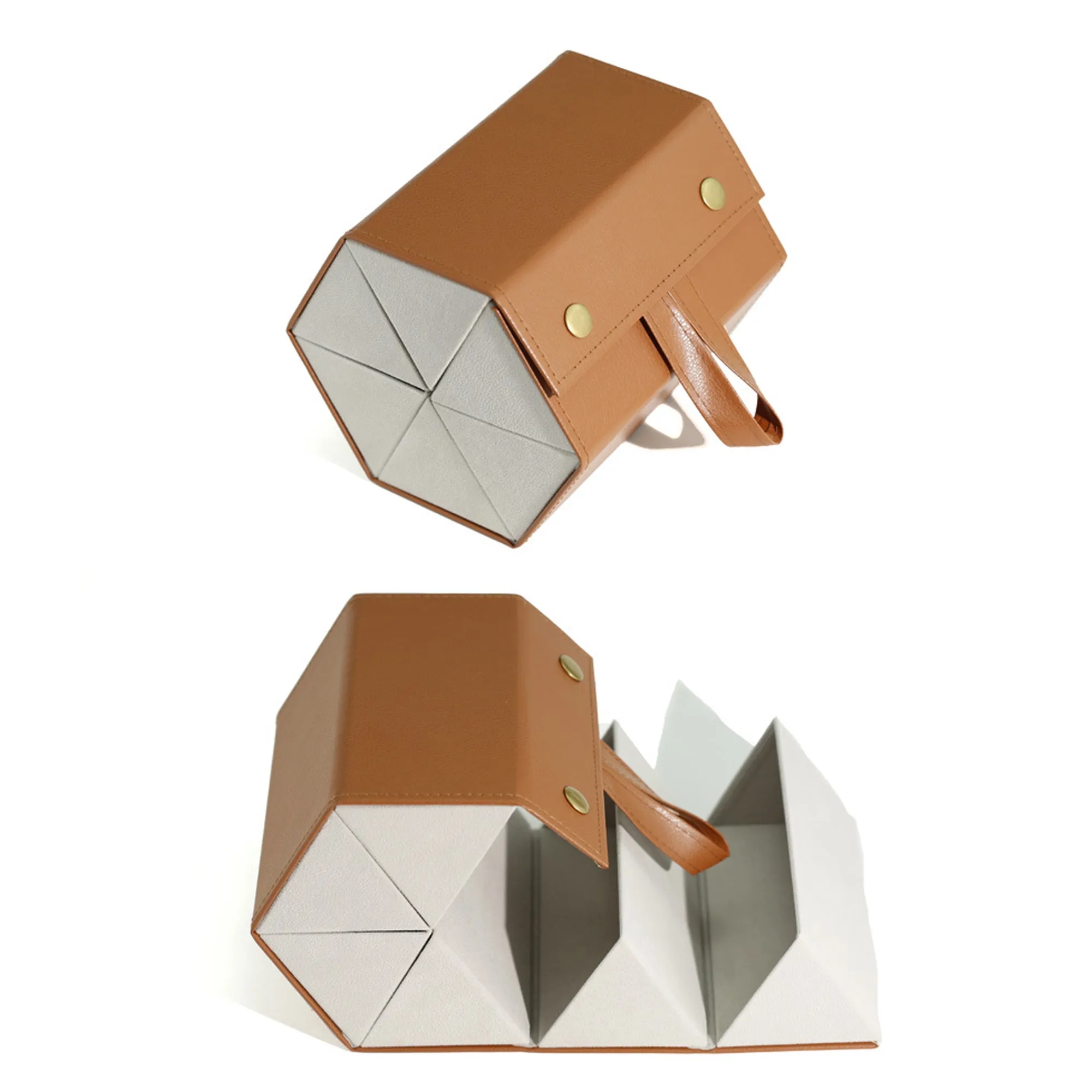 Foldable Hexagonal Glasses Case 1