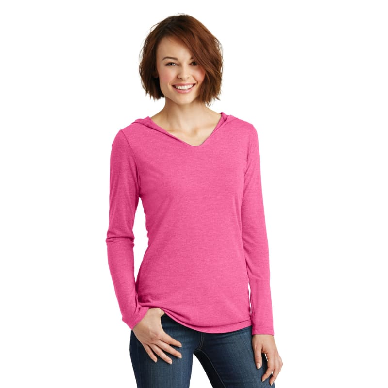 District Women's Perfect Tri Long Sleeve Hoodie. 3