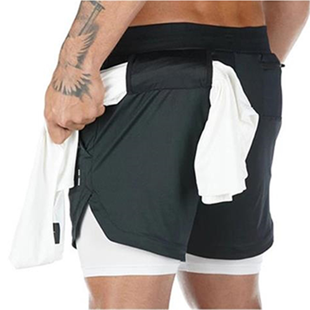 Men's Outdoor Fitness Double-Layer Sports Pants 2