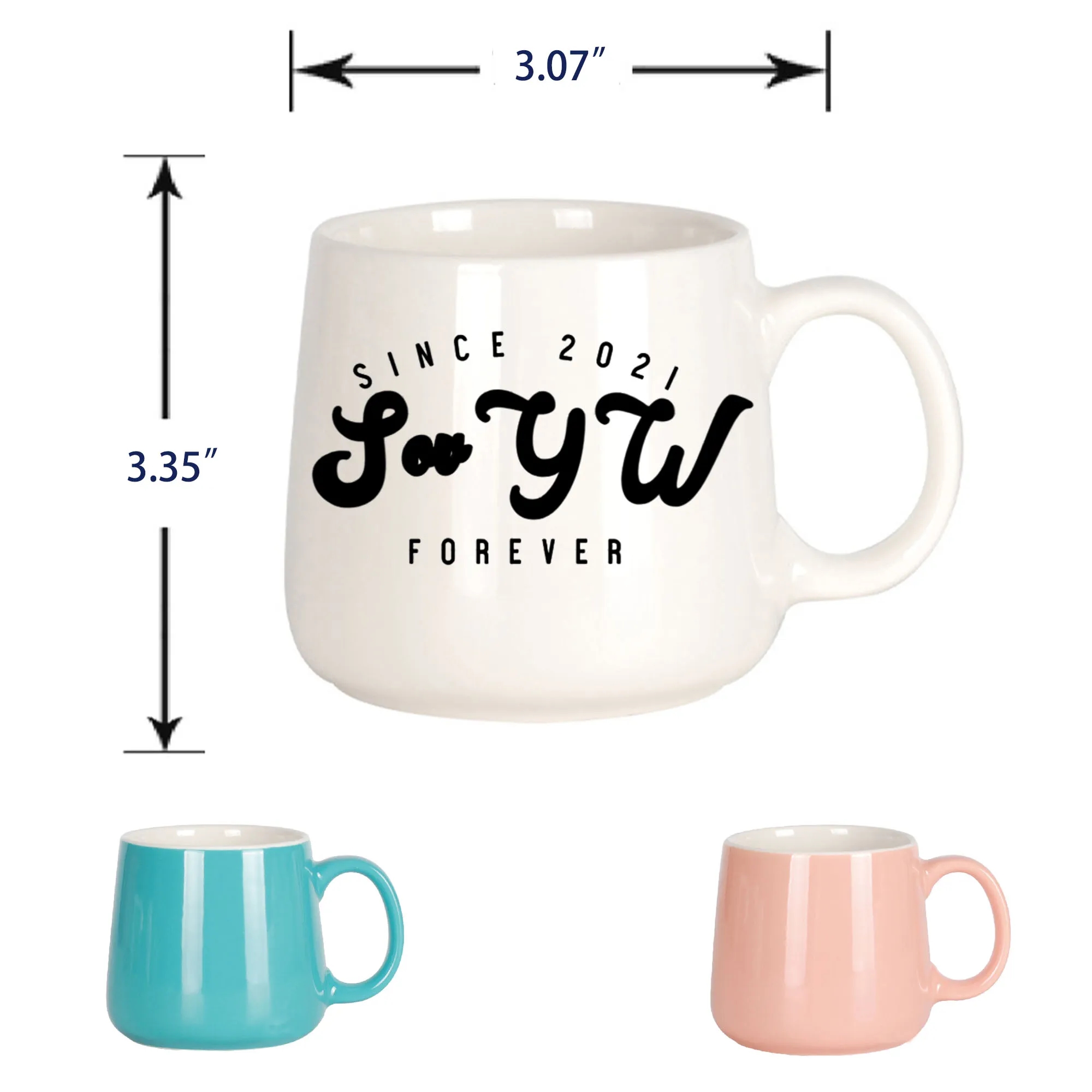 Creative Ceramic Big Mouth Mug MOQ 100 3
