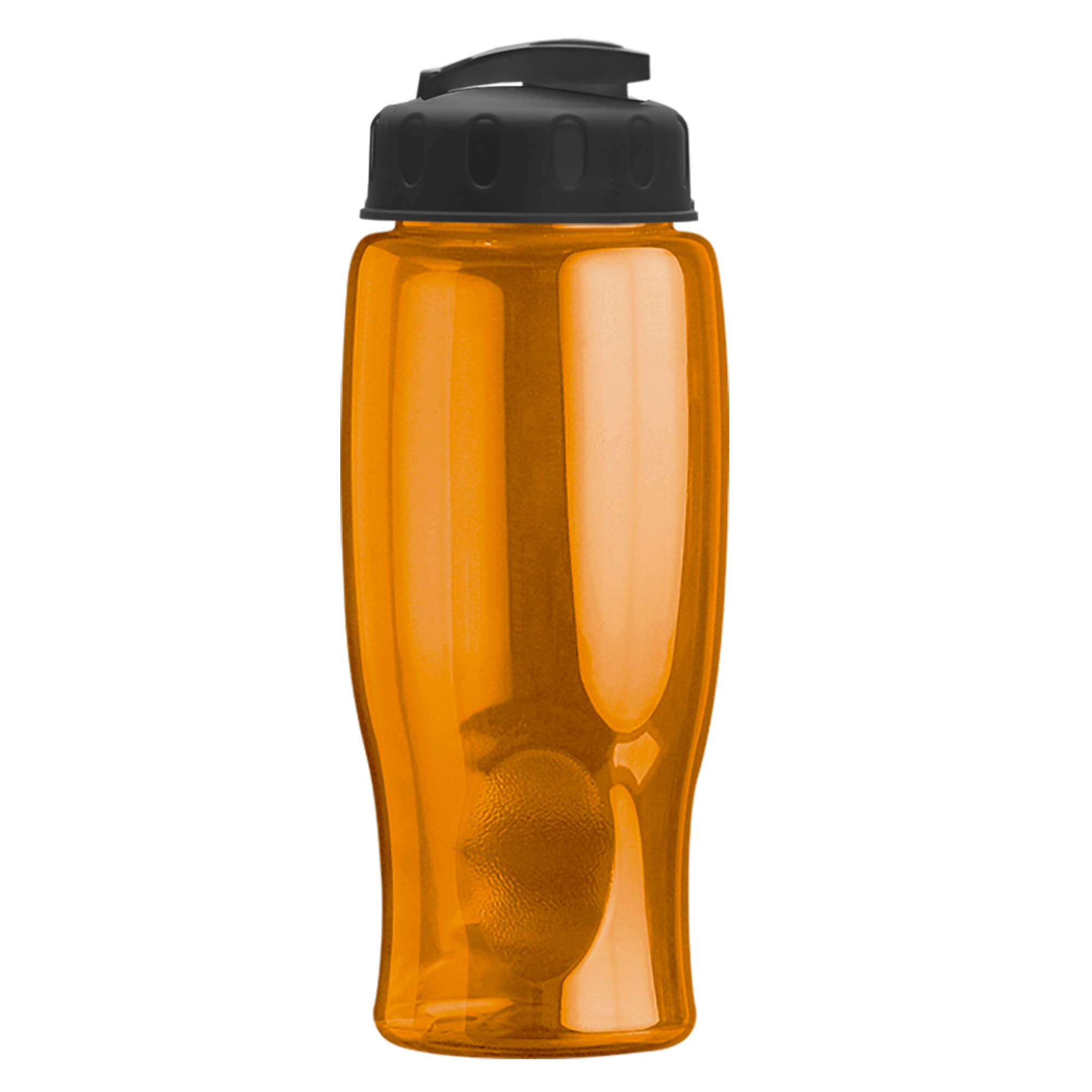 Poly-pure - 27 oz. Transparent Bottle with USA Flip 15