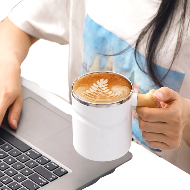 Stainless Steel Coffee Cup With Lid 4