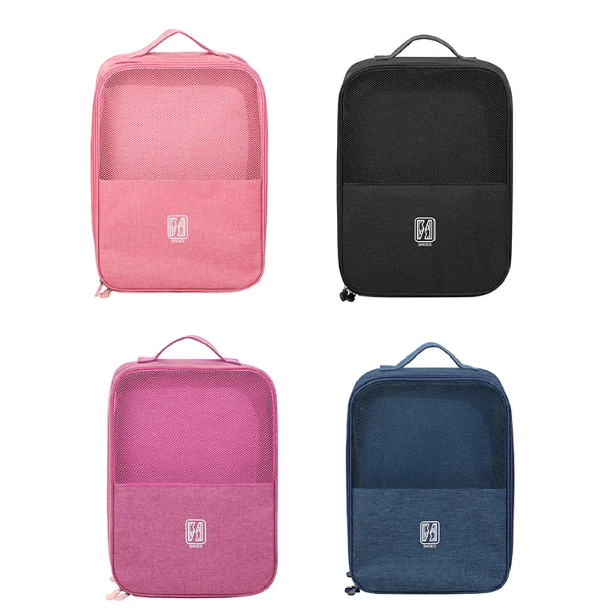 Portable Travel Shoe Bag Organizer Storage w/ Luggage Strap 1