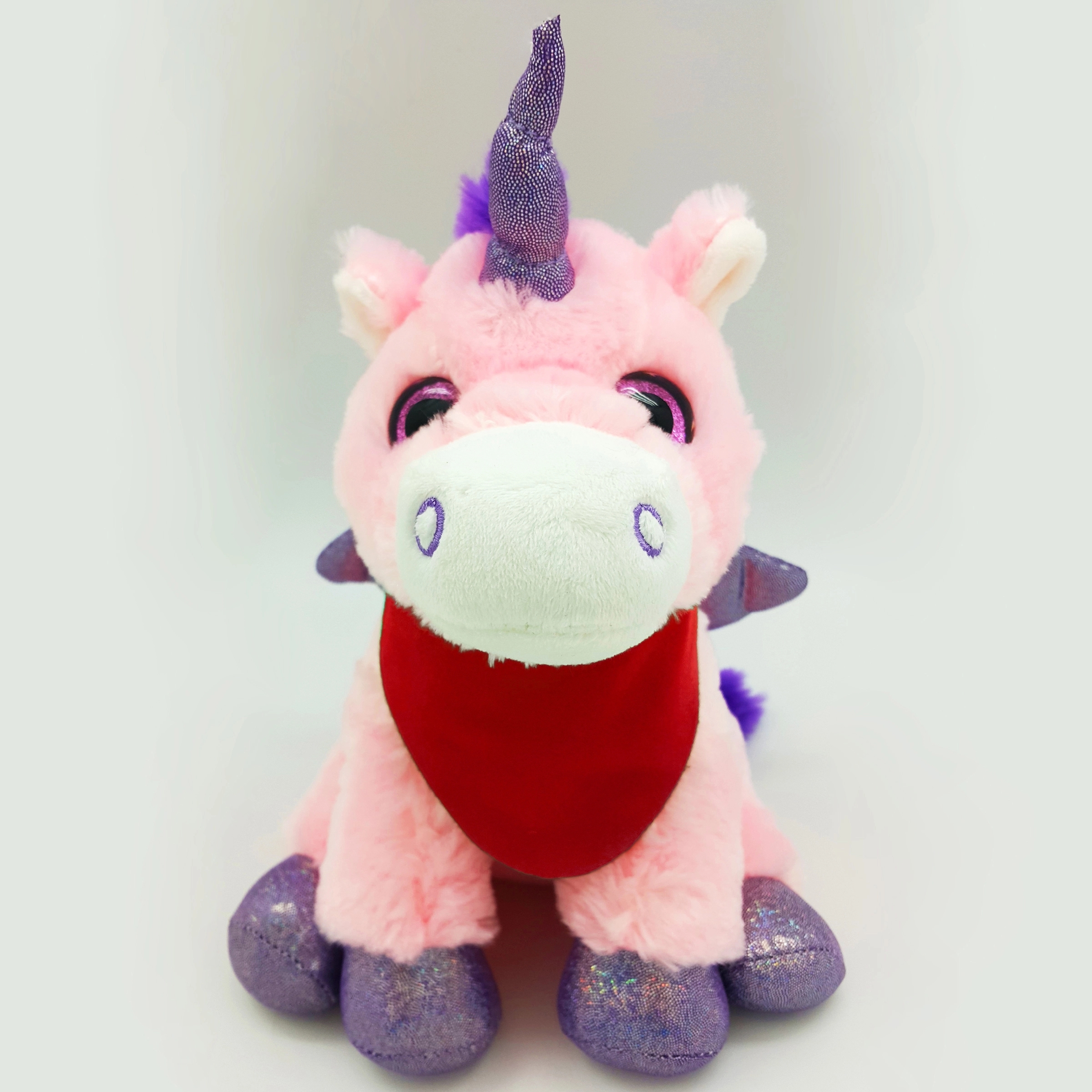 9" Bright Color Pink Unicorn 3
