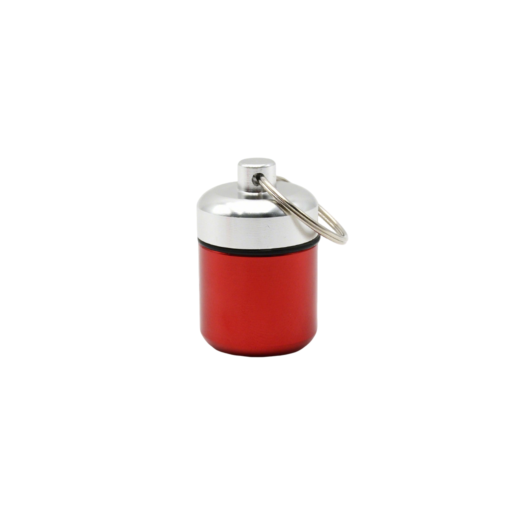 Aluminum Pill Case Keychain 1.7" x 1.1" 3