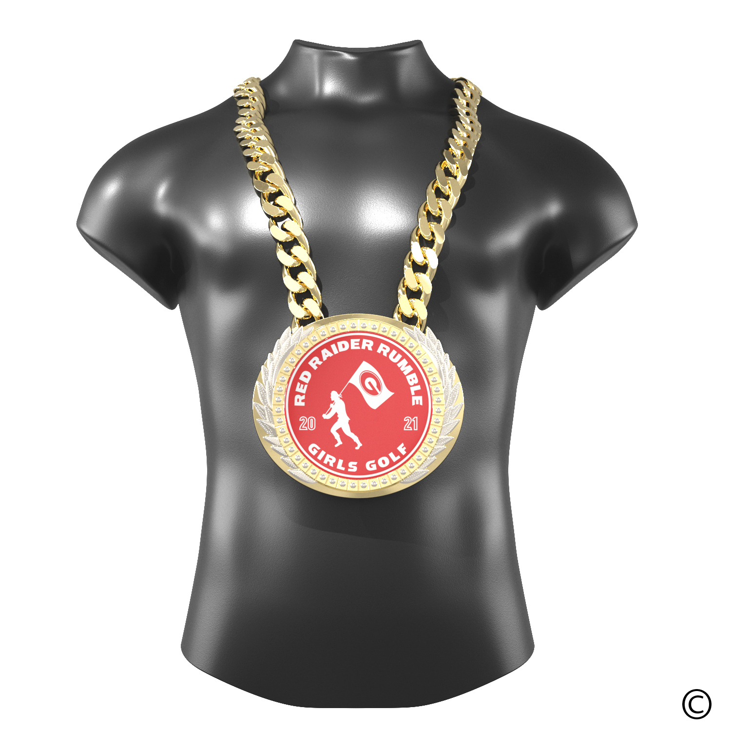 Express Vibraprint® Presidential Champ Chain w/ Chain 20